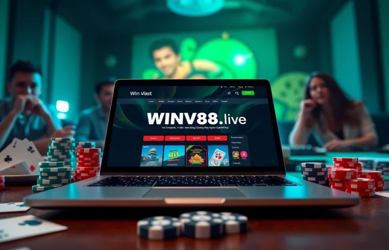 Experience the excitement of online betting with winvn88.live showcasing a vibrant gaming atmosphere.