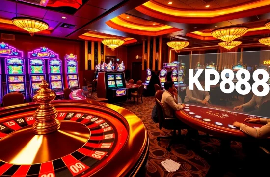 Exciting betting scene at kp88.bio featuring roulette and poker players.