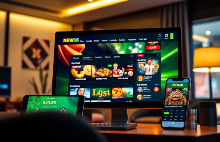 NEW88 online betting interface with exciting games and mobile accessibility.